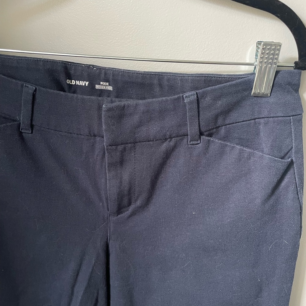Navy Pixie Pants - Old Navy, high rise, size 4